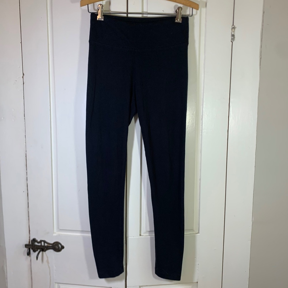 The Balance Collection Marika Womens Black High Rise Yoga Leggings M Athleisure